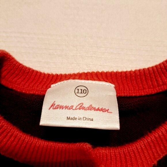 Hanna Andersson girls size 5 brown cardigan 3 button closure - Picture 3 of 8